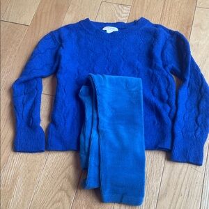 Crewcuts Kids Blue Cable Knit Set